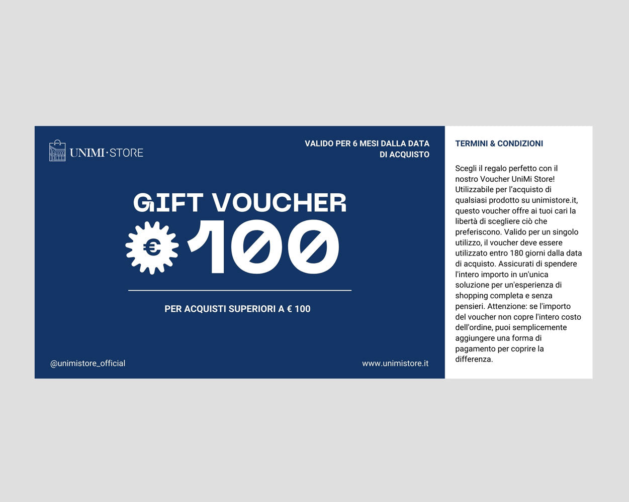 Voucher UniMi Store - 100€