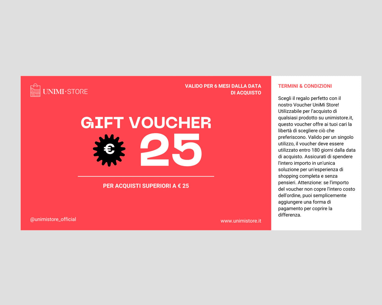 Voucher UniMi Store - 25€