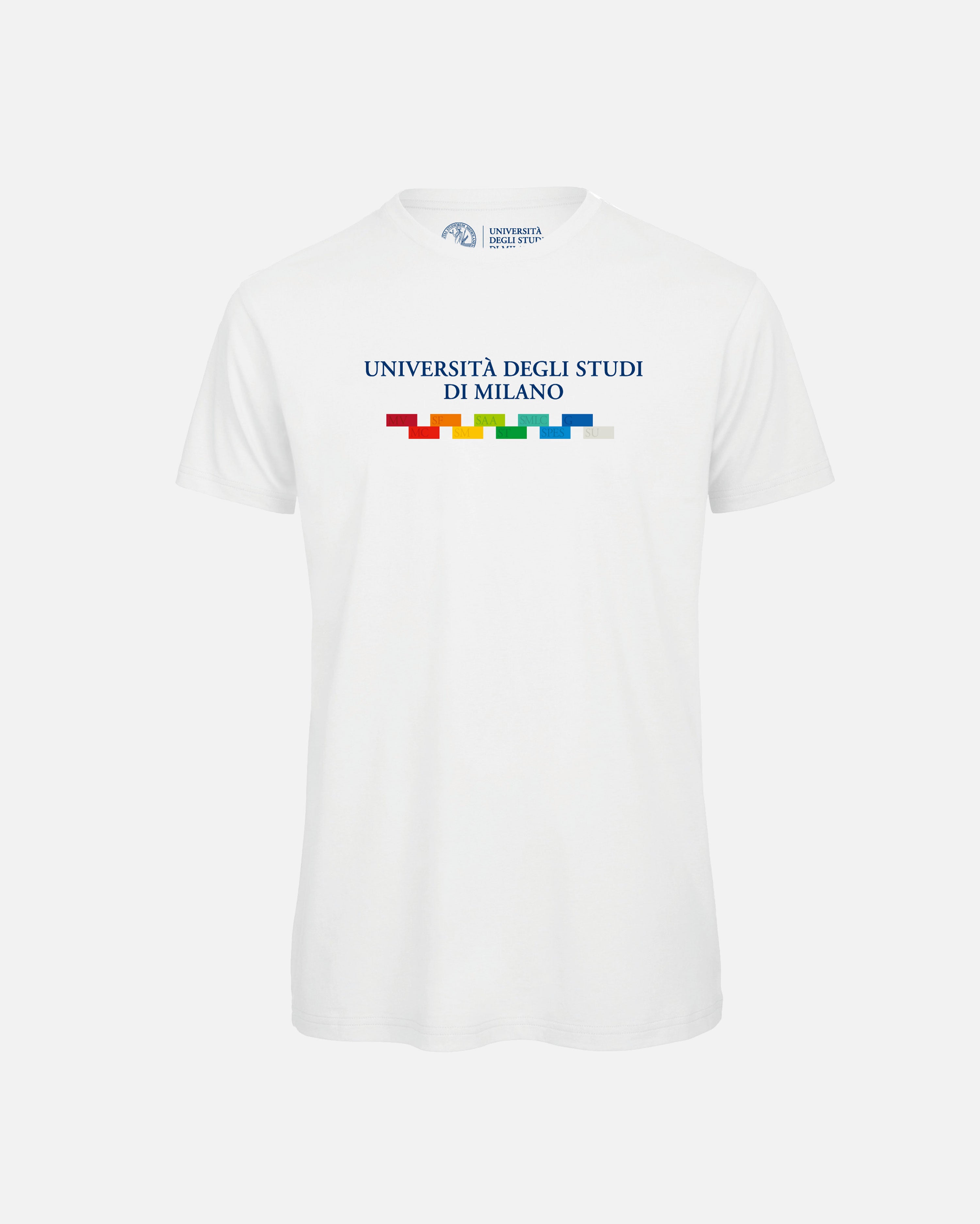 Unisex T-shirt White four-colour print | Unimi